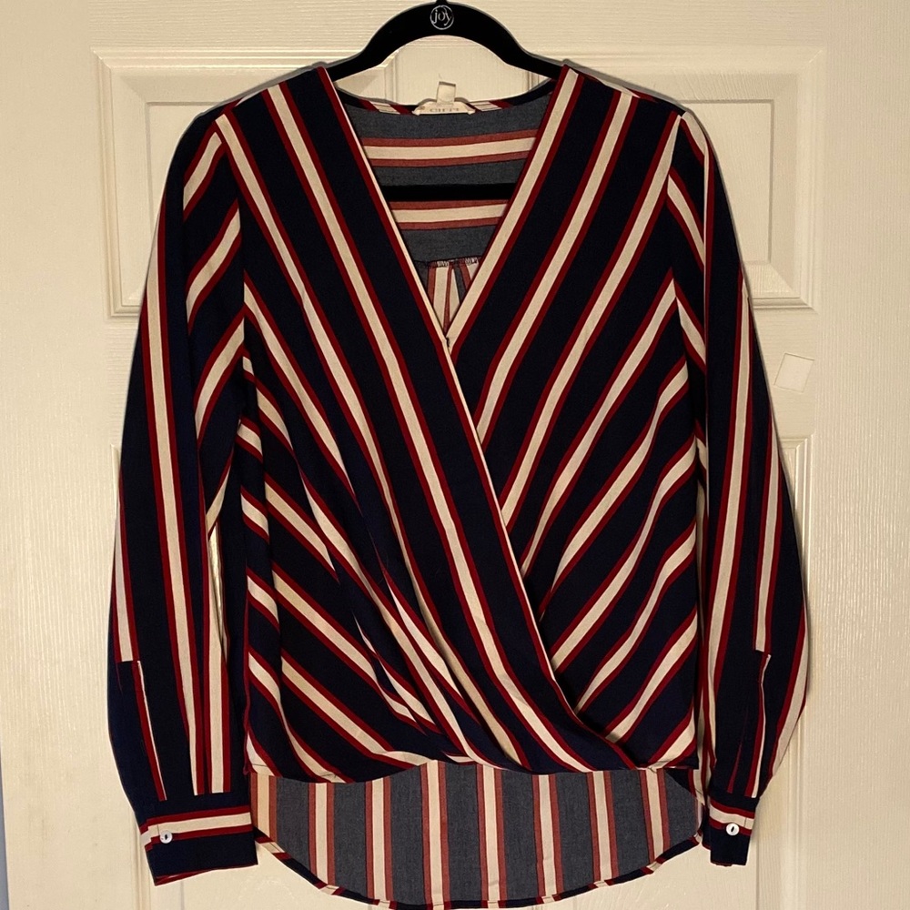 Adorable pin striped top, dress up or dress down